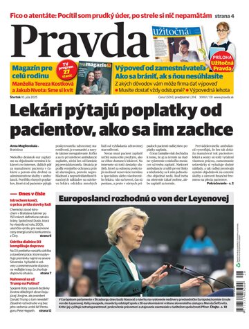 Obálka e-magazínu Pravda 10. 7. 2025