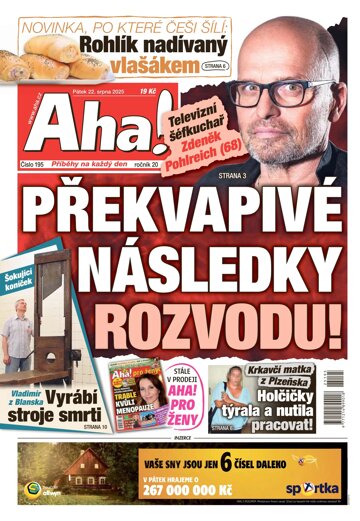Obálka e-magazínu AHA! 22.8.2025
