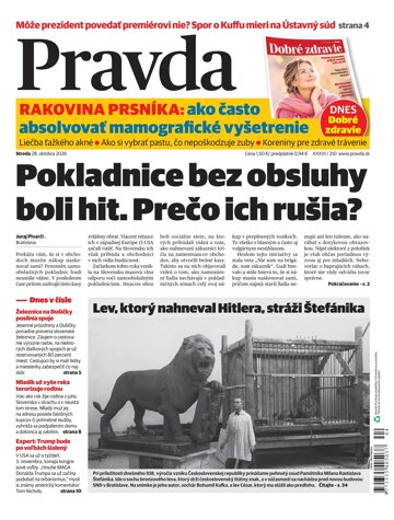 Obálka e-magazínu Pravda 28. 10. 2026