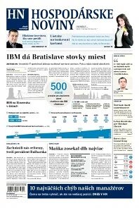 Obálka e-magazínu Hospodárske noviny 07.11.2013