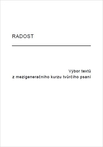 Obálka knihy Radost