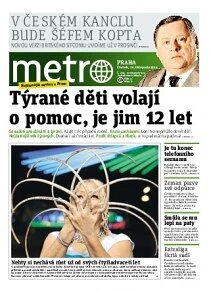 Obálka e-magazínu deník METRO 20.11.2014