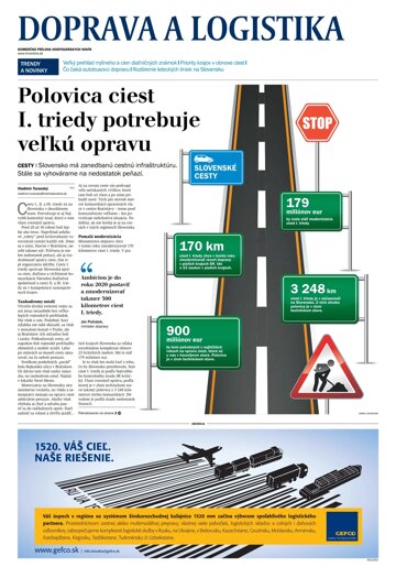 Obálka e-magazínu Doprava a logistika 2015