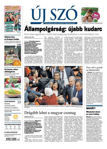 Obálka e-magazínu Új Szó 29.4.2016