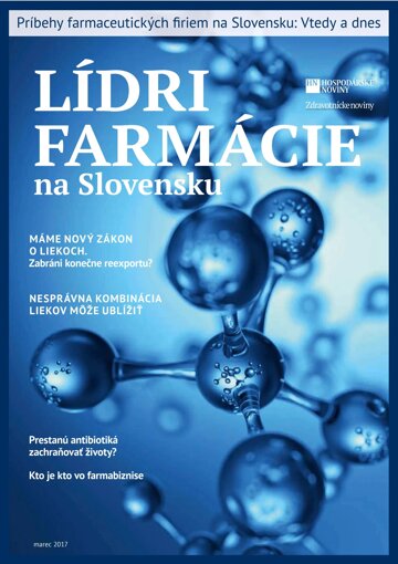 Obálka e-magazínu Lídri farmácie na Slovensku