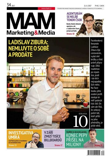Obálka e-magazínu Marketing & Media 34 - 21.8.2017