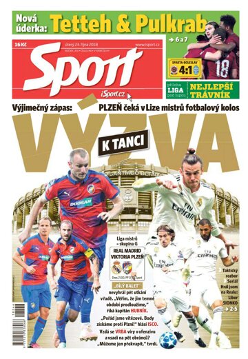 Obálka e-magazínu Sport 23.10.2018