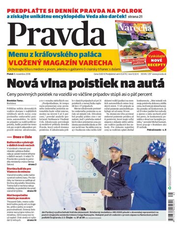 Obálka e-magazínu Pravda 9.11.2018