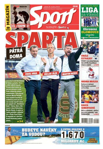 Obálka e-magazínu Sport 26.4.2019