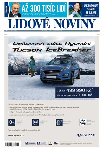 Obálka e-magazínu Lidové noviny 9.10.2019