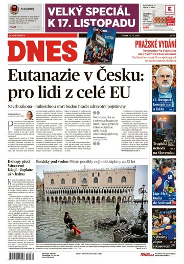 Obálka e-magazínu MF Dnes 14.11.2019