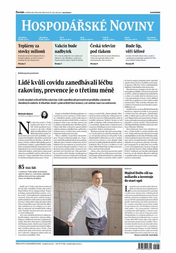Obálka e-magazínu Hospodářské noviny 087 - 6.5.2021