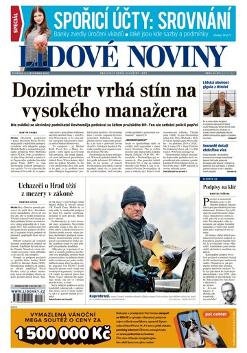 Obálka e-magazínu Lidové noviny 3.11.2022