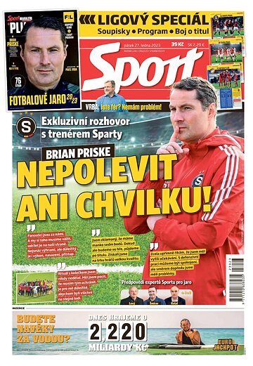 Obálka e-magazínu Sport 27.1.2023