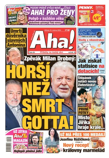 Obálka e-magazínu AHA! 10.4.2024