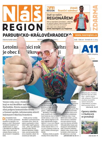 Obálka e-magazínu Náš Region - Pardubicko/Královéhradecko 26/2025