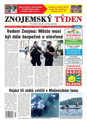Obálka e-magazínu Znojemský týden 27/2025