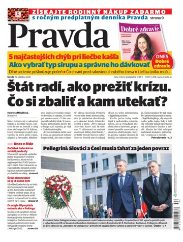 Obálka e-magazínu Pravda 29. 10. 2025