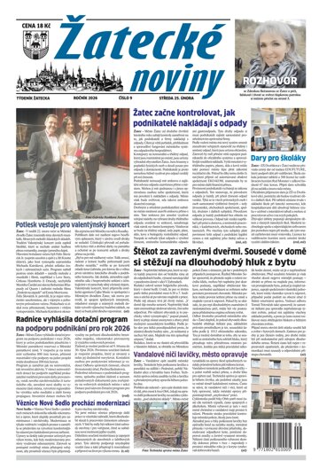 Obálka e-magazínu Žatecké noviny 9/26
