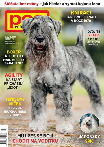 Obálka e-magazínu Pes přítel člověk 10/2026