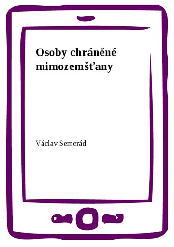 Obálka knihy Osoby chráněné mimozemšťany