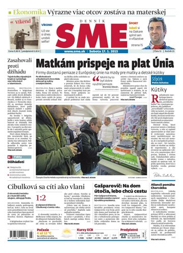 Obálka e-magazínu SME 17.1.2015
