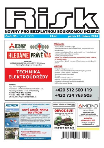 Obálka e-magazínu Risk 30/2018