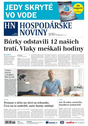 Obálka e-magazínu Hospodárske noviny 09.08.2019