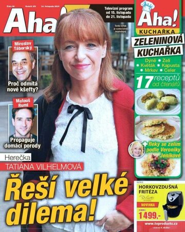 Obálka e-magazínu AHA! Tv - 14.11.2019