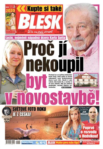 Obálka e-magazínu Blesk 19.11.2019