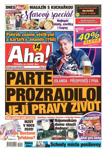 Obálka e-magazínu AHA! 23.1.2020