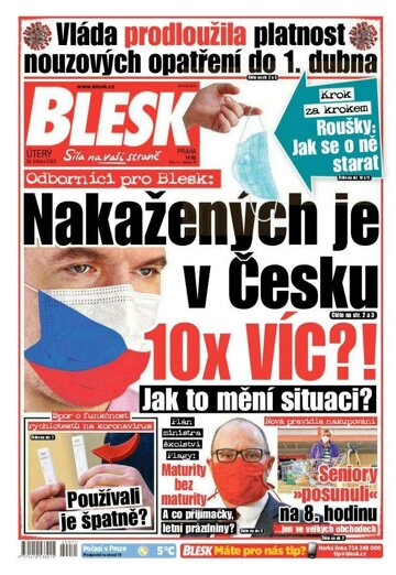 Obálka e-magazínu Blesk 24.3.2020