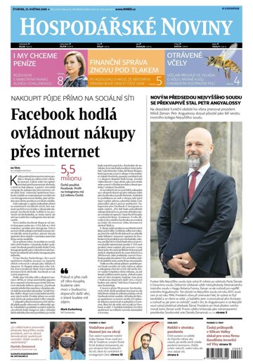 Obálka e-magazínu Hospodářské noviny 097 - 21.5.2020