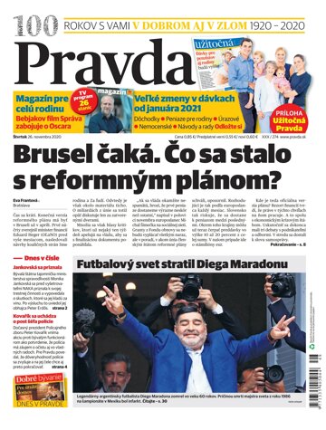 Obálka e-magazínu Pravda 26. 11. 2020