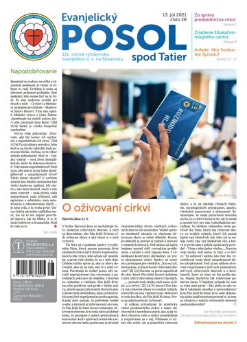 Obálka e-magazínu Evanjelický posol spod Tatier 28/2021