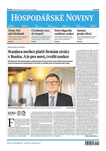 Obálka e-magazínu Hospodářské noviny 044 - 3.3.2022