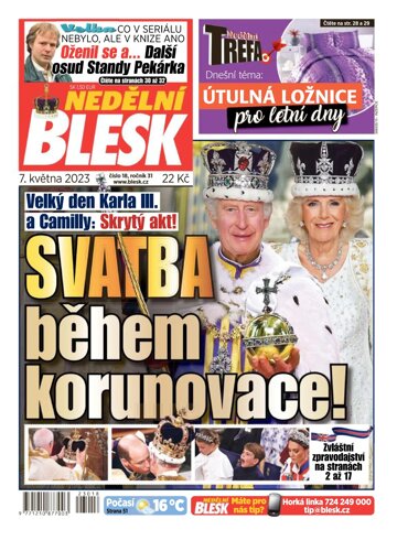 Obálka e-magazínu Nedělní Blesk 7.5.2023