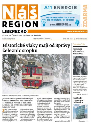 Obálka e-magazínu Náš Region - Liberecko 49/2023