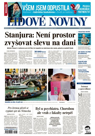 Obálka e-magazínu Lidové noviny 26.4.2024