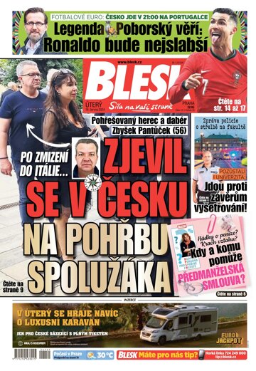 Obálka e-magazínu Blesk 18.6.2024