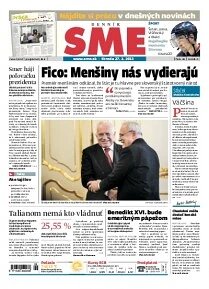 Obálka e-magazínu SME 27.2.2013