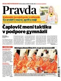 Obálka e-magazínu Pravda 13.3.2013