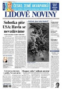 Obálka e-magazínu Lidové noviny 21.8.2014