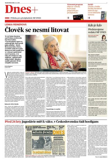 Obálka e-magazínu DNES+ Morava - 21.5.2015