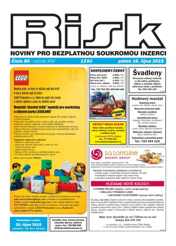 Obálka e-magazínu Risk 80/2015