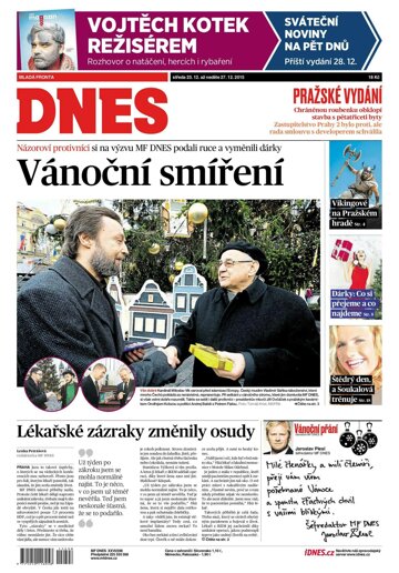Obálka e-magazínu MF Dnes 23.12.2015