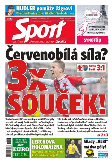 Obálka e-magazínu Sport 29.2.2016