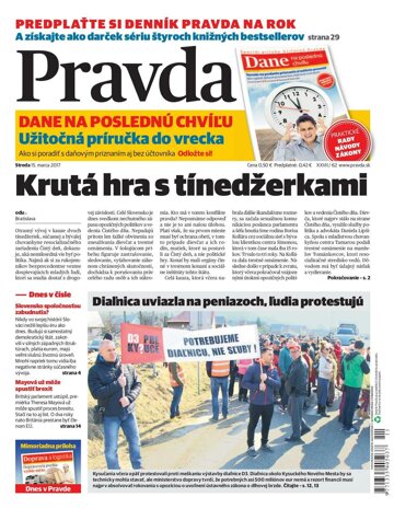 Obálka e-magazínu Pravda 15. 3. 2017