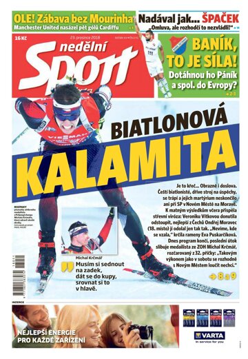 Obálka e-magazínu Nedělní Sport 23.12.2018