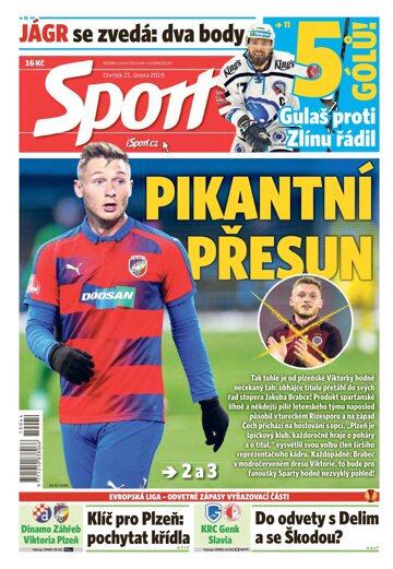 Obálka e-magazínu Sport 21.2.2019